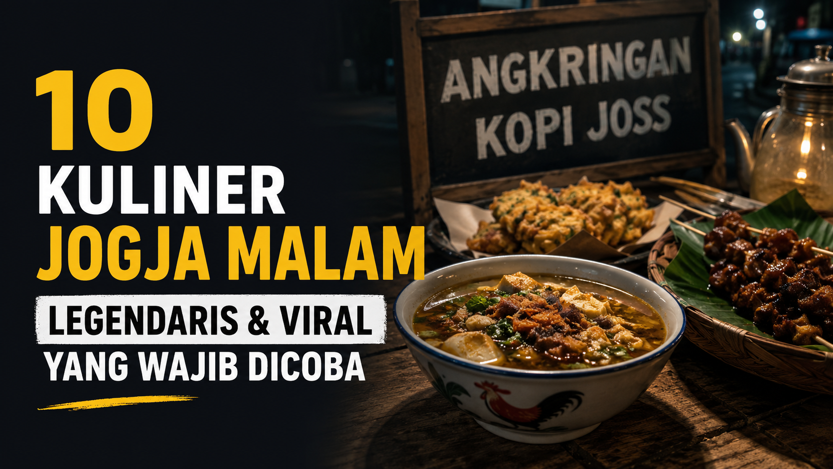 10 Kuliner Jogja Malam Legendaris & Viral yang Wajib Dicoba
