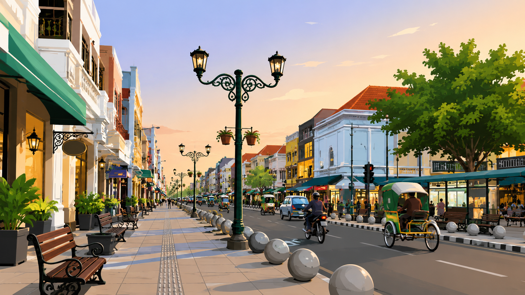 Keindahan Koridor Jalan Malioboro